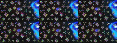 Gri renkli çiçekler. Düz Çiçek Elementleri Tasarımı. Renkli Bahar Teması eskiz kalıbı. Raster illüstrasyonunda çiçek deseni çizimi.