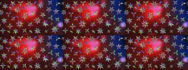 Parlak renkli çiçekleri ve kahverengi renkli yaprakları olan harika bir çiçek deseni. Moda baskıları için zarif bir şablon. Modern çiçek arkaplanı. Halk stili.