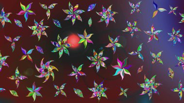 Güzel suluboya yaz çiçekleri deseni..