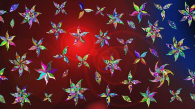 Kahverengi renkli çiçekler. Nazik, narin çiçek arkaplanı. Raster çiçek desenli ve çiçekli..