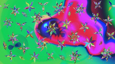 Raster. Güzel suluboya çiçekler, parlak resim ilham verici çiçek desenli eskiz arka plan.