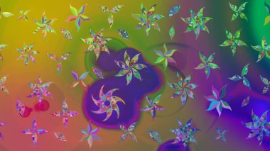 Çizim raster deseni. Güzel kumaş deseni. Çiçek arka planı.