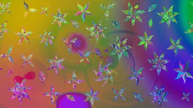 Eskiz geçmişi. Miles Fleur, süslü püslü bir süs. Kumaş, tekstil, duvar kağıdı baskısı için. Eski usul. Raster illüstrasyonu. Tomurcukları papatya çiçekleri olan sevimli bir çiçek deseni..