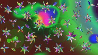 Yeşil renklerde. Doğum günü kartı ya da düğün davetiyesi. Raster illüstrasyonu. Çiçek arkaplan. Çiçekli tebrik kartı. Suluboya çiçek buketi.