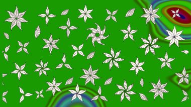 Güzel karalamalı çiçek desenli çizim. Küçük çiçekteki sevimli çiçek deseni. Güzel kumaş deseni. Raster illüstrasyonu.