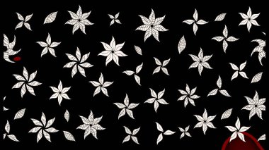 Tekstil için figür. Yapraklı çizim şekli. Davetiye ve kartpostal tasarımı için dekoratif çiçek unsurları. Şirin, zarif çiçekler Raster illüstrasyonu. Poster veya kapak için arkaplan.