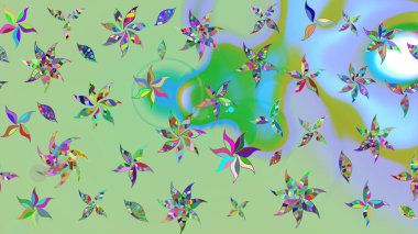 Güzel eskiz şekli. Raster çiçekli arka plan. Yazdır. Güzel kumaş deseni. Renkli Yaz Temalı eskiz kalıbı. Düz Çiçek Elementleri Tasarımı.