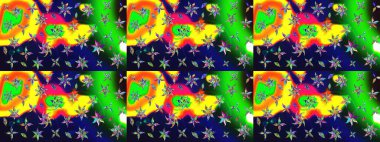 Küçük çiçekteki sevimli çiçek deseni. Modaya uygun kumaş deseni. Tony 'nin kumaş kalıbını çiz. Raster illüstrasyonu.