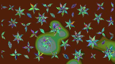 Renkli Bahar Teması eskiz kalıbı. Çiçekli eskiz arkaplanı. Düz Çiçek Elementleri Tasarımı. Çocuk stili.