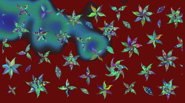 Kırmızı renkte çiçekler. Renkli Bahar Teması eskiz kalıbı. Düz Çiçek Elementleri Tasarımı. Çiçek desenli eskiz, yaz çiçekleri..