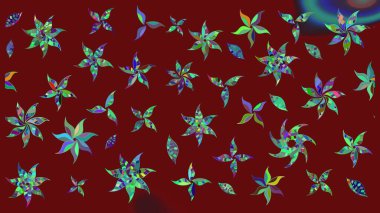 Motley illüstrasyonu. Küçük renkli çiçekler. Çiçekli bahar çiçekleri. Moda baskıları için zarif bir şablon. Küçük çiçekte şirin desenler.