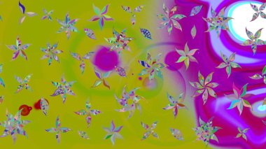 Zarif, parlak ve yeşil çiçek desenli bir taslak. Sabıka baskıları, bebek kıyafetleri, duvar kâğıtları, paket kutuları vb..