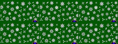 Küçük çiçekteki sevimli çiçek deseni. Raster illüstrasyonu. Çizim.