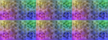 Renkli elementlerle Raster ilginç desen