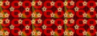 Kar tanesi süsleme deseni. Kar taneleri arka planda. Renkli arka planda izole edilmiş kar tanelerinin düz tasarımı. Kar taneleri deseni. Raster illüstrasyonu.