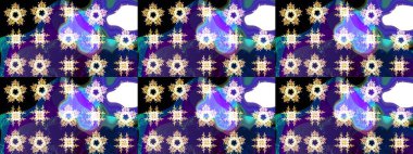 Renkli elementlerle Raster ilginç desen