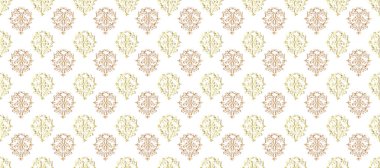Sarı, nötr ve gri renkler üzerinde tekrarlayan elementlerle soyut arkaplan. Kusursuz oryantal klasik renk deseni.