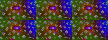 Çocuk stili. Renkli Bahar Teması eskiz kalıbı. Çiçekli eskiz arkaplanı. Düz Çiçek Elementleri Tasarımı.