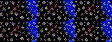 Güzel karalamalı çiçek desenli çizim. Güzel kumaş deseni. Küçük çiçekteki sevimli çiçek deseni. Raster illüstrasyonu.