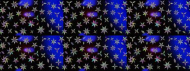 Siyah renkli etnik çiçeklerle süslenmiş zarif bir eskiz şekli. Raster Çiçek İllüstrasyonu güzel tekstil..