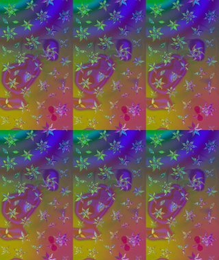 Raster Güzel kumaş deseni. Çiçek arkaplan ile soyut zarafet çizim deseni.