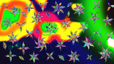 Küçük çiçekteki sevimli çiçek deseni. Modaya uygun kumaş deseni. Tony 'nin kumaş kalıbını çiz. Raster illüstrasyonu.