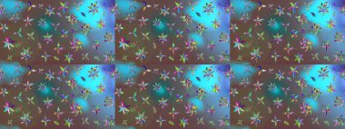 Güzel kumaş deseni. Raster illüstrasyonu. Küçük çiçekteki sevimli çiçek deseni. Güzel karalamalı çiçek deseni çiz..