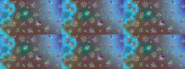 Raster Hip kumaş deseni. Eskiz Vintage Çiçek Deseni.