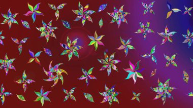 Güzel, parlak, pürüzsüz kumaş, tuval. Raster illüstrasyonu. Kıvırcık, parlak örgü. Eski moda arka plan. Çiçek çelengi. Desen, çizim, çiçek sınırı..