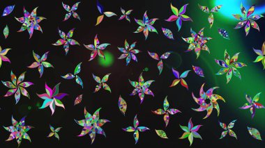 Egzotik çiçekler, gri renkte botanik parlak klasik doğa. Raster illüstrasyonu. Klasik tropikal doğal elementlerin suluboya seti.