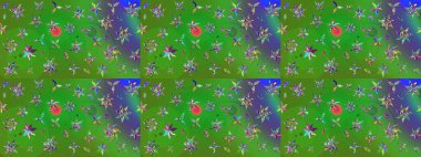 Doğum günü kartı ya da düğün davetiyesi. Suluboya çiçek buketi. Çiçekli tebrik kartı. Yeşil renklerde. Raster illüstrasyonu. Çiçek arka planı.