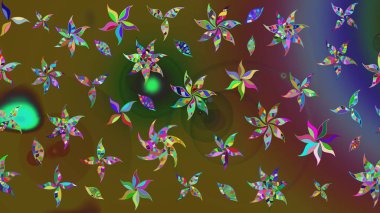 Sabıka fotoğraflarında, bebek kıyafetlerinde, duvar kâğıtlarında, paket kutularında falan kullanılabilir. Zarif, parlak ve eskiz yeşil çiçek deseni tasarımı.