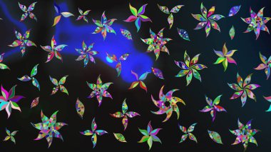 Parlak renkli çiçekleri ve gri renkli yaprakları olan harika bir çiçek deseni. Halk tarzı. Moda baskıları için zarif bir şablon. Modern çiçek arkaplanı.