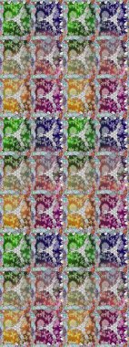 Modern çiçek arkaplanı. Rengarenk çiçekleri ve yaprakları tarafsız ve gri renklerde inanılmaz bir çiçek deseni var. Halk tarzı. Moda baskıları için zarif bir şablon.