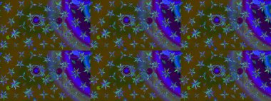 Çiçek desenli eskiz. Gömlek baskısı için çiçek boyası. Kahverengi renkte çiçekler.