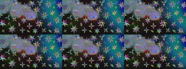 Sabıka fotoğraflarında, bebek kıyafetlerinde, duvar kâğıtlarında, paket kutularında falan kullanılabilir. Raster. Zarif, parlak ve eskiz gri çiçek desenli.