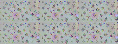 Gri renkli çiçekler. Küçük çiçekte sevimli çiçek deseni var..