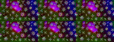 Tekstil tasarımı için yeşil renkli geleneksel halk çiçekleri buketi. Üzerinde gelincikler ve vadi zambakları olan renkli çiçek desenli nakış..