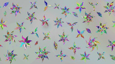 Sevimli çiçek raster deseni. Renkli Yaz Temalı eskiz kalıbı. Modaya uygun kumaş deseni. Düz Çiçek Elementleri Tasarımı.