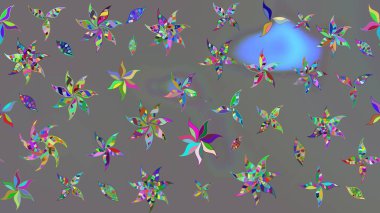 Gri renkli çiçek desenli çizimler, el yapımı papatyalar, papatyalar. Tekrar eden çiçek arkaplanı, zarif gri çiçek duvar kağıdı.