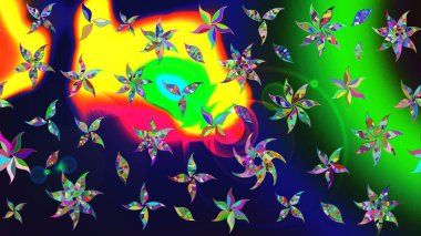 Çiçeksel gri çizim deseni. Klasik taslak çizimi. Raster çiçek izi..