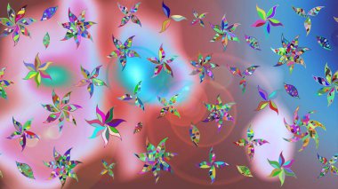 Yatak çarşafları, ceket, paket tasarımı, kumaş ve moda kavramları için tekstil baskısı. Eskiz modeli etnik tasarım. Çiçekleri, deniz kabukları, mandalaları ve suluboya efektleri olan deniz altyapısı.