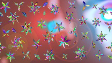 Kahverengi renkli çiçekler. Gömlek, arka plan modelini çiz. Tropik çiçekler.