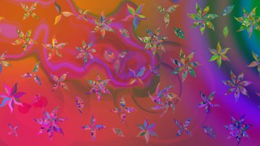 Eskiz modeli etnik tasarım. Yatak çarşafları, ceket, paket tasarımı, kumaş ve moda kavramları için tekstil baskısı. Çiçekleri, deniz kabukları, mandalaları ve suluboya efektleri olan deniz altyapısı.