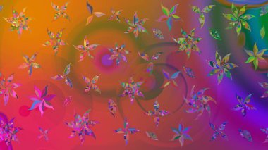 Organik elementler. Raster deseni. Suluboya etkisi. Botanik çizim deseni.