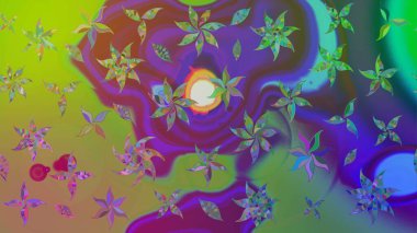 Raster Hip kumaş deseni. Eskiz Vintage Çiçek Deseni.