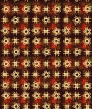 Kahverengi renklerde. Raster illüstrasyonu. Anti-stres için Raster soyut şablon sayfası.