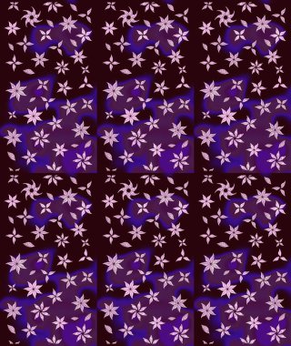 Raster güzel kumaş deseni çiziyor. Çiçek deseni. Düz Çiçek Elementleri Tasarımı. Renkli Bahar Teması çizim şablonu.