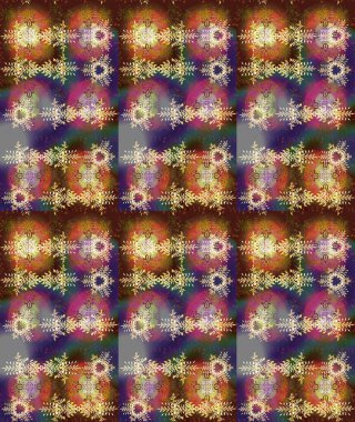 Çiçekli tebrik kartı. Kahverengi, mor ve nötr renklerde. Raster illüstrasyonu. Suluboya çiçek buketi. Doğum günü kartı ya da düğün davetiyesi. Çiçek arka planı.