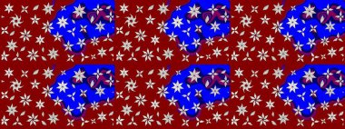 Manzaralı çiçek deseni. Üst manzara, yumuşak kırmızı renk tarzı. Sevgililer günü ve tebrik kartı konsepti için şık bir davetiye. Çiçek kompozisyonu, el boyası, hassas şablon..